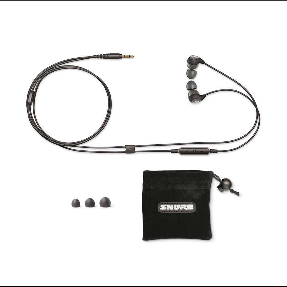 ⬇️PRICE-SHURE EARPHONES MUSIC+MOBILE W/REMOTE+ MIC